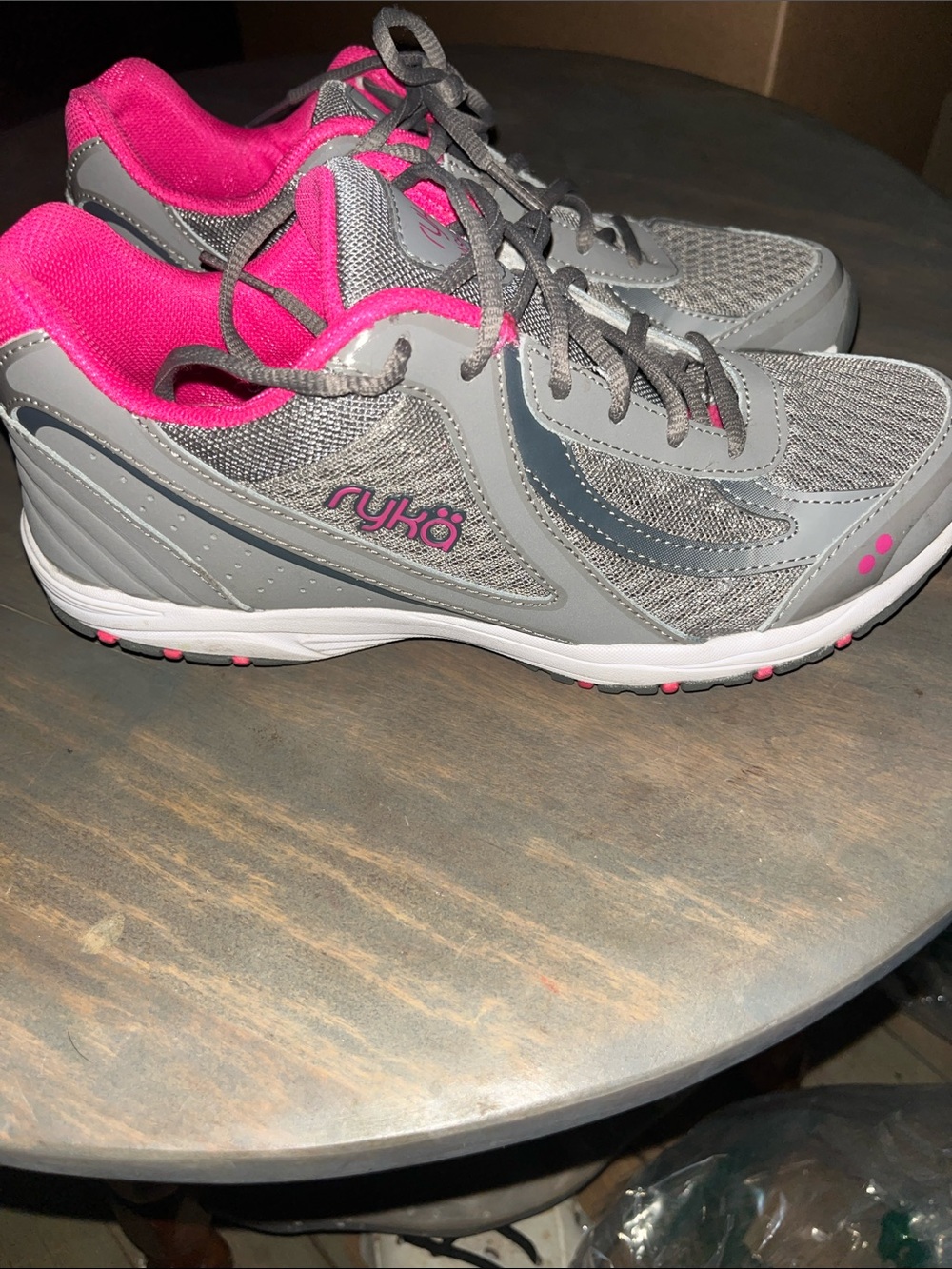 Ryka Gray and Pink Women's Athletic Walking Shoes